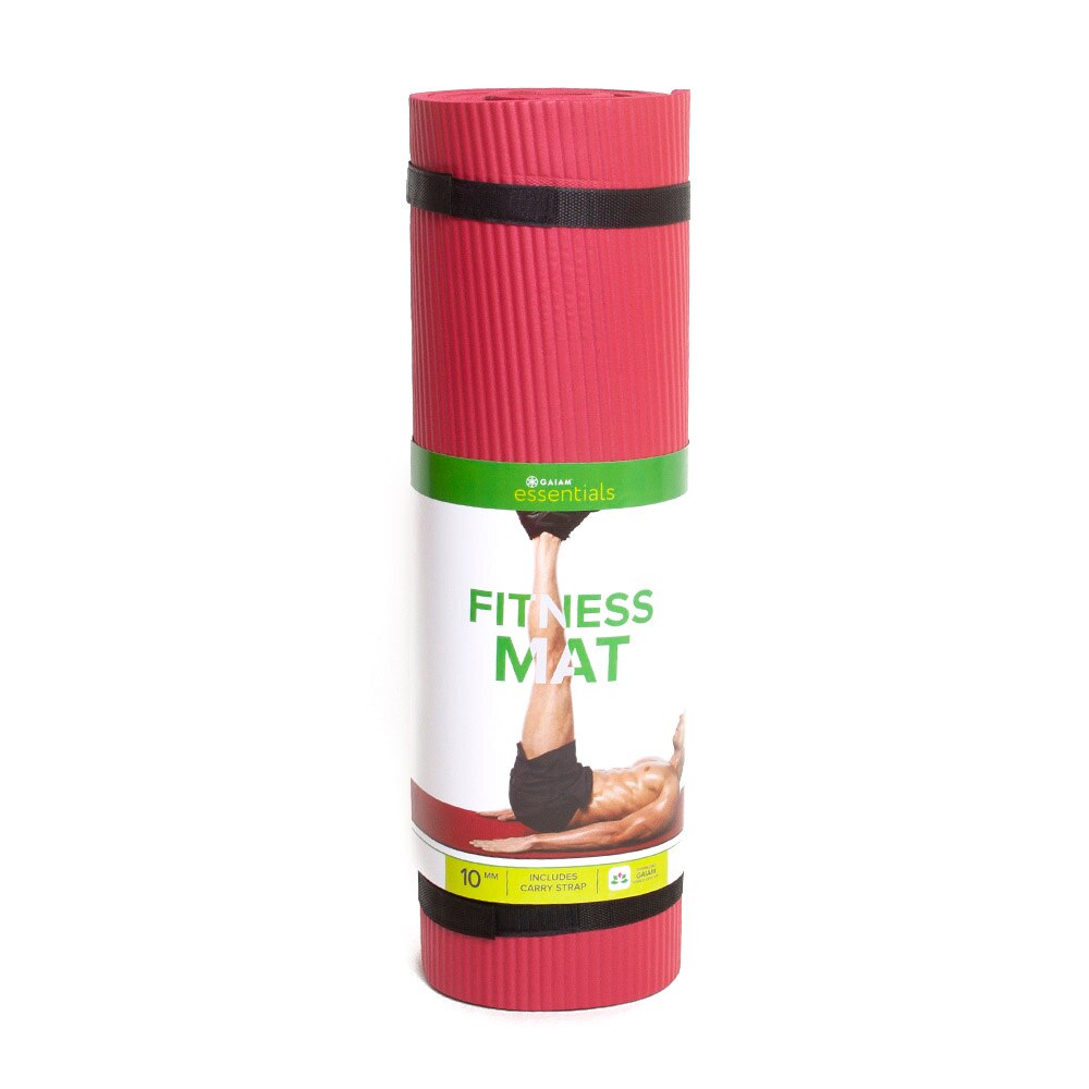 Gaiam, Essentials, 10mm, Yoga Mat, Red